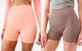 Active+Womens+Seamfree+Rib+Bike+Shorts