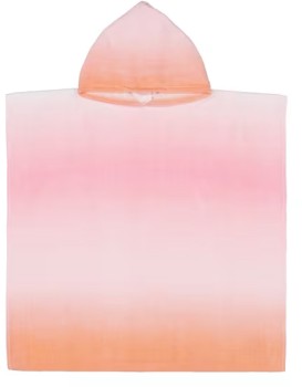 Cotton-Velour-Kids-Hooded-Beach-Towel-Pink-and-Yellow-Ombre on sale