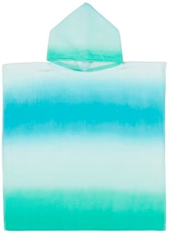 Cotton-Velour-Kids-Hooded-Beach-Towel-Blue-and-Green-Ombre on sale