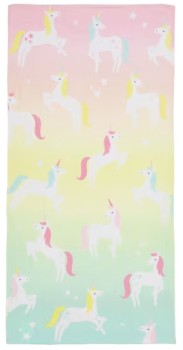 Cotton+Velour+Kids+Beach+Towel+-+Unicorn