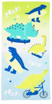 Cotton-Velour-Kids-Beach-Towel-Dino on sale