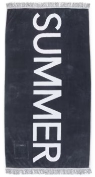 Cotton-Velour-Extra-Large-Beach-Towel-Navy on sale