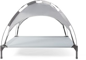 Pet+Elevated+Bed+with+Canopy+-+Grey