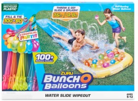 Zuru+Bunch+O+Balloons+Water+Slide+Wipeout+and+Self-Sealing+Water+Balloons+Set