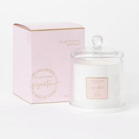 True+Home+Signature+Peony+%26amp%3B+Jasmine+Candle+with+Cloche