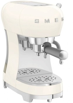 Smeg+50%26rsquo%3Bs+Style+Espresso+Machine+in+Cream