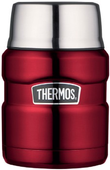 Thermos+Vacuum+Insulated+Food+Jar+470mL+Red