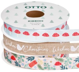 Otto+Christmas+Ribbon+Australiana+3+Pack