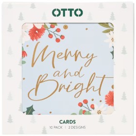 Otto+Square+Christmas+Cards+Christmas+Wishes+10+Pack