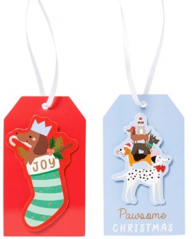 Otto+Christmas+Festive+Friends+Luggage+Tags+10+Pack