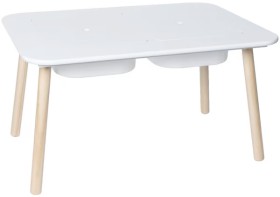 Kadink-Rascal-Kids-Table-with-2-Tubs-White on sale