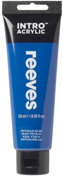 Reeves-Intro-Acrylic-Paint-100mL-Phthalo-Blue on sale