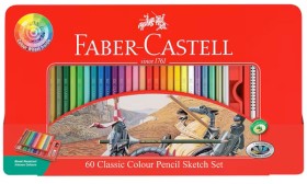 Faber-Castell+Colour+Pencil+Tin+65+Piece