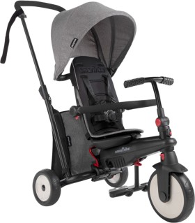 Smartrike+STR3+Journey+Grey+-+Folding+Baby+Tricycle+6-in-1