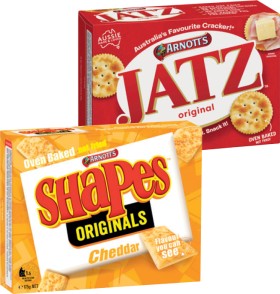 Arnotts-Shapes-130-190g-Clix-250g-Jatz-or-Savoy-225g-Selected-Varieties on sale