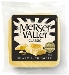 Mersey+Valley+Vintage+Cheddar+Cheese+235g+Selected+Varieties