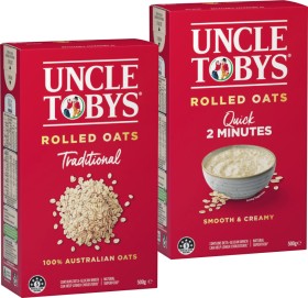 Uncle+Tobys+Traditional+or+Quick+Rolled+Oats+500g