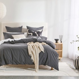 Australian+Cotton+Charcoal+Quilt+Cover+Set+by+Habitat