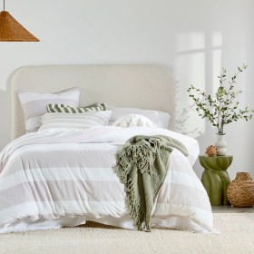 Kyra+Reversible+Striped+Quilt+Cover+Set+by+Habitat