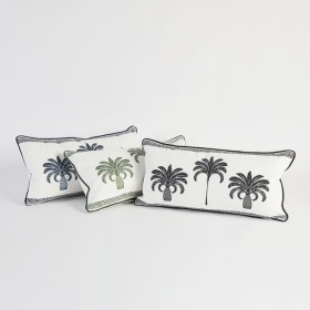 Sundays-Halcyon-Palm-with-Border-Oblong-Outdoor-Cushion-by-Pillow-Talk on sale