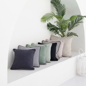 Sundays+Zona+Stripe+Square+Cushion+by+Pillow+Talk