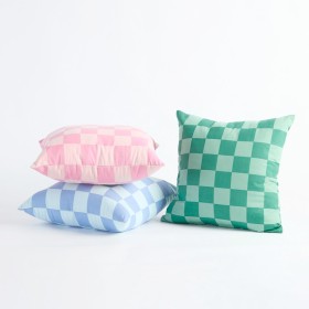 Two+Tone+Check+Cushion+Cover+by+Habitat