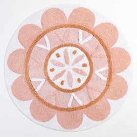 Folk+Flower+Round+Bath+Mat+by+Habitat