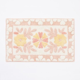 Floral+Bloom+Blush+Pink+Bath+Mat+by+Habitat