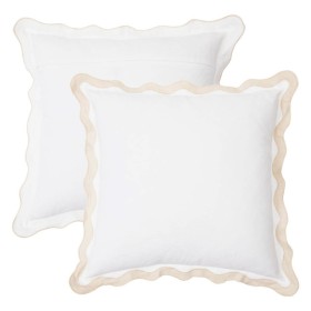 Maya-Scalloped-Large-Square-Cushion-by-Habitat on sale