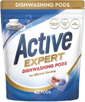 NEW+Active+Expert+Dishwashing+Pods+45+Pack