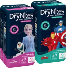 Huggies+DryNites+Pants+8-10+Pack+Selected+Varieties