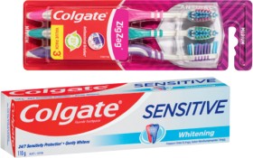 Colgate+Sensitive+Toothpaste+110g%2C+Zig+Zag+Toothbrush+3+Pack+or+Kids+Bluey+Sonic+1+Pack+Selected+Varieties%2A%2A