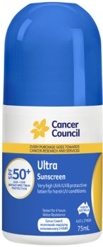 Cancer+Council+Ultra+Roll+On+Sunscreen+SPF50%2B+75mL%5E