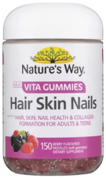 Nature%26%23039%3Bs+Way+Adult+Vita+Gummies+Hair+Skin+Nails+150+Pack