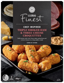 Coles+Finest+3+Cheese+%26amp%3B+Triple+Smoked+Ham+Croquette+200g