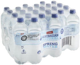 Coles+Natural+Spring+Water+24x600mL