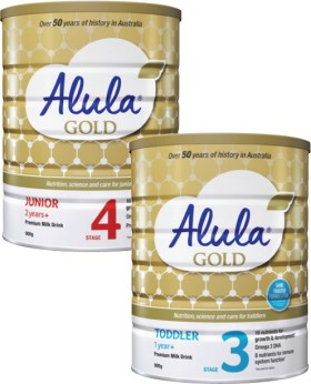 Alula+Gold+Stage+3+Toddler+or+Stage+4+Junior+Milk+Drink+900g