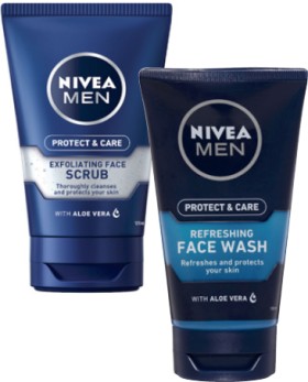 Nivea+Men+Protect+%26amp%3B+Care+Face+Wash+150mL+or+Scrub+125mL