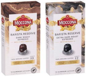 Moccona-Barista-Reserve-Coffee-Capsules-10-Pack-Selected-Varieties on sale