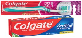 Colgate+Toothpaste+110-120g%2C+Dental+Floss+25m%2C+Plax+Mouthwash+250mL%2C+ZigZag+or+Kids+Toothbrush+1+Pack+Selected+Varieties