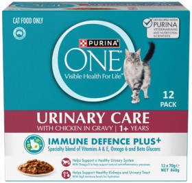 Purina+One+Wet+Cat+Food+12x70g+Selected+Varieties