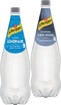 Schweppes+Mixers%2C+Soft+Drink+or+Natural+Mineral+Water+1.1+Litre+Selected+Varieties