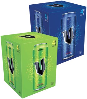 V+Energy+Drink+4x500mL+Selected+Varieties