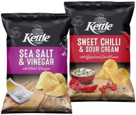 Kettle-Potato-Chips-135165g-Selected-Varieties on sale