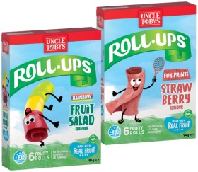 Uncle-Tobys-RollUps-6-Pack-Selected-Varieties on sale