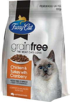 Fussy+Cat+Grain+Free+Dry+Cat+Food+500g+Selected+Varieties