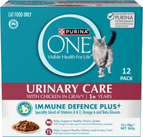 Purina-One-Wet-Cat-Food-12x70g-Selected-Varieties on sale