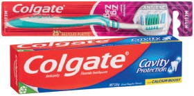 Colgate-Toothpaste-110-120g-Toothbrush-1-Pack-Mouthwash-250mL-or-Dental-Floss-25m-Selected-Varieties on sale