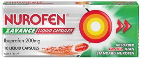 Nurofen-Zavance-Ibuprofen-200mg-Liquid-Capsules-10-Pack on sale