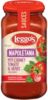 Leggos-Pasta-Sauce-490500g-Selected-Varieties on sale